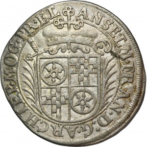 Nemecko, Arcibiskupstvo Mainz, Anselm Franz von Ingelheim, 12 Krajcars 1694 CB