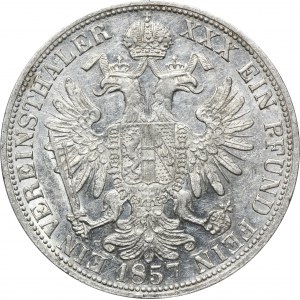 Austria, Franz Josef I, Thaler Wien 1857 A