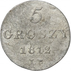 Duchy of Warsaw, 5 groszy Warsaw 1812 IB