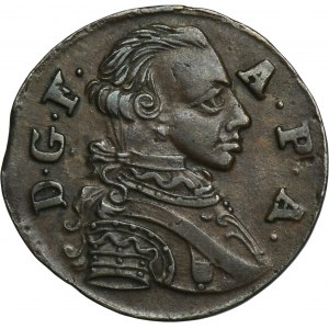 Deutschland, Anhalt-Zerbst, Friedrich August, 1 Halerz 1766 - RARE, ex. Dr. Max Blaschegg