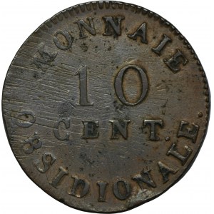 Frankreich, Napoleon I., 10 Centimes Antwerpen 1814 - ex. Dr. Max Blaschegg
