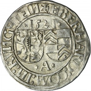 Germany, Augsburg, Eberhard IV von Eppstein-Königstein, 1 Batzen 1521 A - ex. Dr. Max Blaschegg