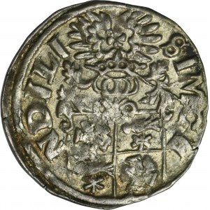 Nemecko, Lippská župa, Simon VI, Blomberg penny 1612 - RARE, ex. Dr. Max Blaschegg