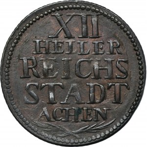 Germany, City of Aachen, 12 Heller 1791 - ex. Dr. Max Blaschegg