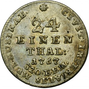 Německo, město Mühlhausen, 1/24 Thaler 1767 EFM - ex. Dr. Max Blaschegg