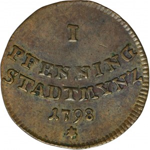 Germany, City of Augsburg, 1 Pfennig 1798 - ex. Dr. Max Blaschegg