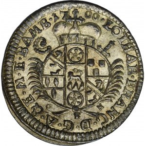 Germany, Bischopric of Bamberg, Lothar Franz von Schönborn, 4 Kreuzer 1700 GFN - ex. Dr. Max Blaschegg