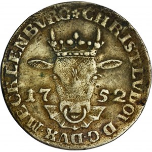 Germany, Duchy of Mecklenburg-Schwerin, Christian Ludwig II, 1/12 Thaler 1752 OHK - ex. Dr. Max Blaschegg