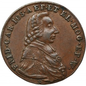 Nemecko, Arcibiskupstvo Mainz, Frederick Karl Joseph von Erthal, 1/4 Krajcar 1795 IA - ex. Dr. Max Blaschegg