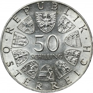 Rakúsko, Druhá republika, 50 šilingov Viedeň 1978 - 150. výročie úmrtia Franza Schuberta