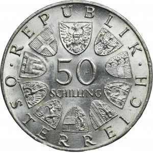 Österreich, Zweite Republik, 50 Schilling Wien 1967 - 100. Jahrestag - Walzer an der schönen blauen Donau