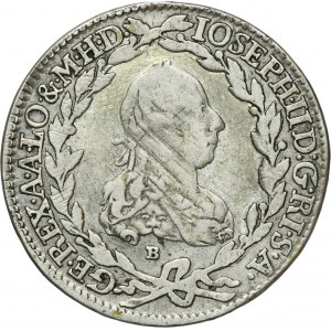 Österreich, Joseph II, 20 Krajcars Kremnica 1776 B