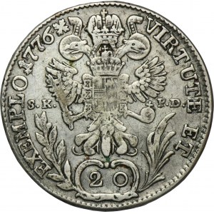 Österreich, Joseph II, 20 Krajcars Kremnica 1776 B