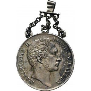 Německo, Bavorsko, Maximilian II Joseph, 2 Gulden 1854