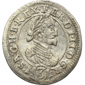 Rakúsko, Ferdinand II, 3 Krajcars Graz 1624