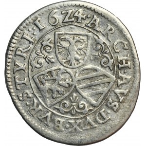 Austria, Ferdinand II, 3 Kreuzer Graz 1624