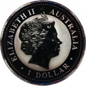 Austrálie, Alžběta II, 1 dolar 2008 - Australská Kukabura