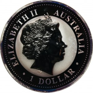 Australia, Elżbieta II, 1 Dolar 2008 - Australijska Kukabura