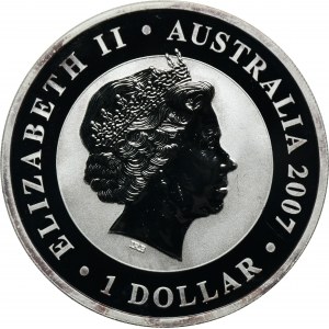 Austrália, Elizabeth II, 1 dolár 2007 - Koala