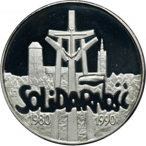 100,000 PLN 1990 Solidarity - GRUBA