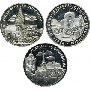 Sada, Německo, Deidesheim, Pamětní mince (3 kusy).