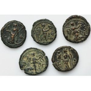 Zestaw, Rzym Prowincjonalny, Egipt, Aleksandria, Tetradrachma (5 szt.)