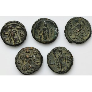 Zestaw, Rzym Prowincjonalny, Egipt, Aleksandria, Tetradrachma (5 szt.)