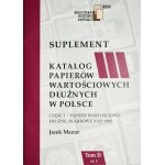 J. Mazur, Katalog dluhových cenných papírů, - II. díl, 1. část - spolu s dodatkem