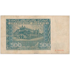 50 złotych 1941 PRZERÓBKA na 500 zł 1961
