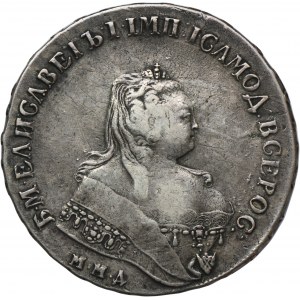 Russland, Elisabeth, Rubel St. Petersburg 1747 ММД