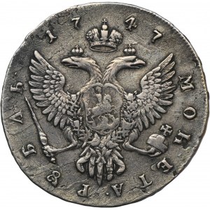 Russia, Elizabeth, Rouble Petersburg 1747 ММД