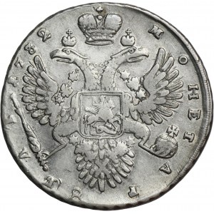Russia, Anna, Rouble Moscow 1732