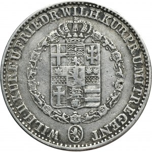 Nemecko, Hesensko-Kassel, Wilhelm II a Friedrich Wilhelm, Kassel Thaler 1842