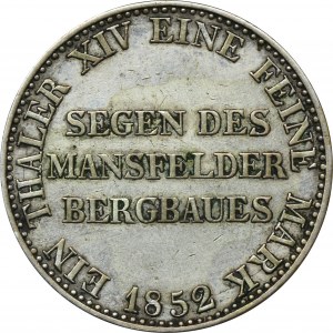 Germany, Kingdom of Prussia, Friedrich Wilhelm IV, Thaler Berlin 1852 A