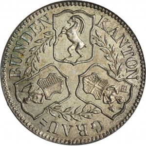 Švajčiarsko, kantón Grisons, 1/2 Batzen 1842