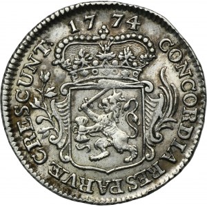 Holandsko, provincia Zeeland, 1/8 strieborný middelburský dukát 1774 - ZRADA