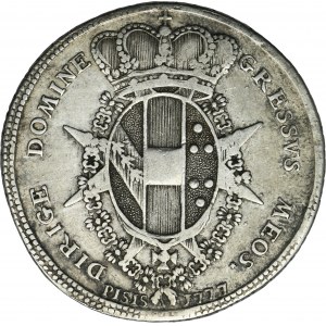 Itálie, Toskánsko, Peter Leopold I, 1/2 Francescone Florencie 1777 - RARE