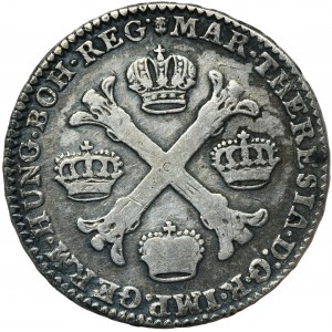 Österreichische Niederlande, Maria Theresia, Halb-Taler (1/2 Kronentaler) Brüssel 1758