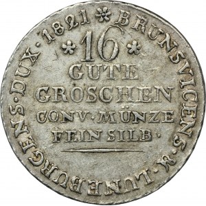 Deutschland, Königreich Hannover, Georg IV, 16 Gute Pfennige Clausthal 1821
