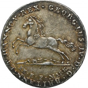 Nemecko, Hannoverské kráľovstvo, Juraj IV., 16 dobrých grošov Clausthal 1822