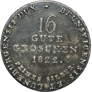 Germany, Kingdom of Hannover, George IV, 16 Gute Groschen Clausthal 1822