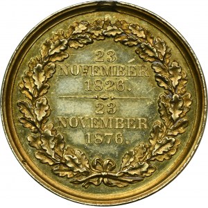 Deutschland, Sachsen-Altenburg, Ernest, Medaille anlässlich des 50. Geburtstages des Herzogs 1876