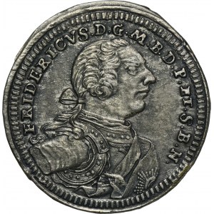 Německo, Brandenburg-Bayreuth, Frederick, 1/24 Thaler (penny) Bayreuth 1752 CLR