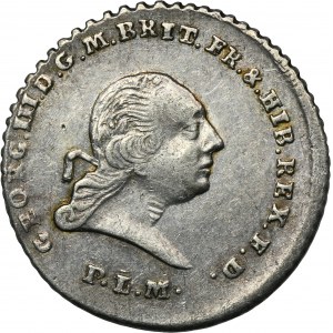 Nemecko, Brunswick-Calenberg-Hanower, George III, 1/6 Thaler Clausthal 1796 PLM