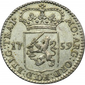 Netherlands, Utrecht Province, 1/4 Gulden of muntmeesterpenning 1759