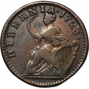 Ireland, George I, 1/2 Penny London 1723
