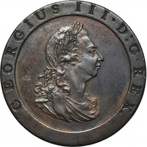 Velká Británie, Jiří III., 1 pence Handsworth 1797