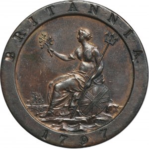 Velká Británie, Jiří III., 1 pence Handsworth 1797