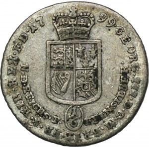 Německo, Brunswick-Calenberg-Hanower, Jiří III, 1/6 tolaru 1799 PLM