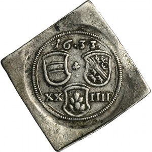 Německo, město Breisach, 24 Krajcarů (Klipa) 1633 - obléhací mince